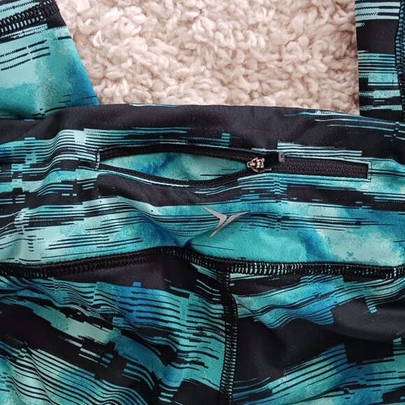 Old Navy Active Go-Dry High-Rise Ankle Graph Legging Corpore Size XL Green - Picture 4 of 6